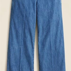 J. Crew Wide-leg pants in chambrayJeans